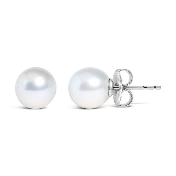 14K White Gold 6.5-7MMCultured Freshwater Pearl Solitaire Stud Earrings